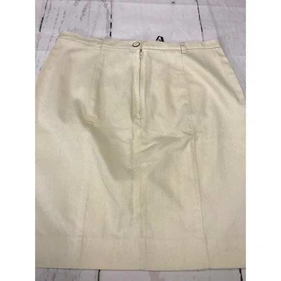 Honigman Women's Skirt Ivory Pencil Stretch Skirt Size 6 /42 NWT
